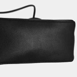 Pre Owned حقيبة يد شانيل أساسية جلد عجل أسود