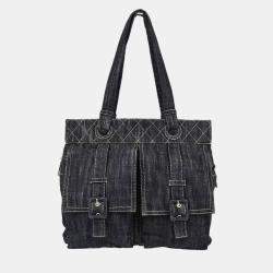 Chanel Blue Denim Tote Handbag
