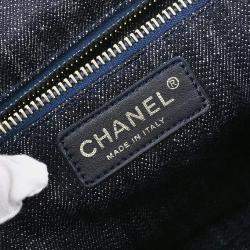 Chanel Blue Denim Tote Handbag