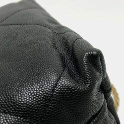 Pre Owned Chanel Black Caviar Skin Matelasse Chanel 22 Bag