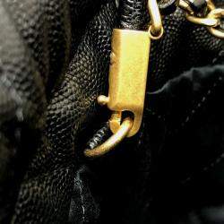 Pre Owned Chanel Black Caviar Skin Matelasse Chanel 22 Bag