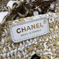 Chanel Raffia Beige Weaving Tote Bag