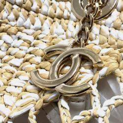 Chanel Raffia Beige Weaving Tote Bag