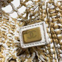 Chanel Raffia Beige Weaving Tote Bag