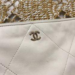 Chanel Raffia Beige Weaving Tote Bag