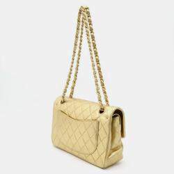 Chanel Leather Gold Matelasse 23 Coco Mark Chain Shoulder Double Bag