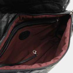 Pre Owned Chanel Quilted Nylon Leather Black Coco Cocoon Shoulder Bag
