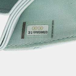 مملوكة مسبقًا Chanel Light Blue Lambskin Matelasse 19 Coco Mark Chain Wallet