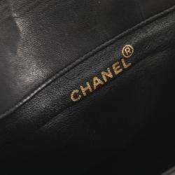 Chanel Lambskin (Sheepskin) Black Matelasse Backpack