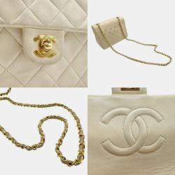 Chanel Lambskin Light Beige Gold Shoulder Bag