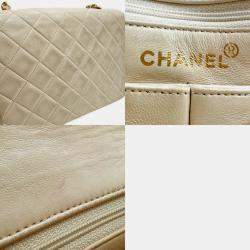 Chanel Lambskin Light Beige Gold Shoulder Bag