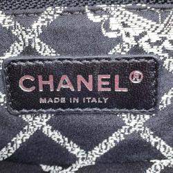 Chanel Red Cotton Matelasse Chain Shoulder Bag