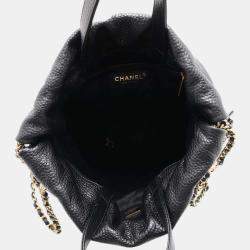 Chanel Black Caviar Leather Chanel22 Backpack