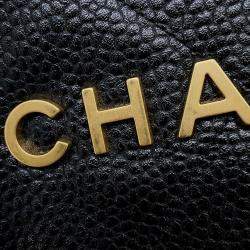 Chanel Black Caviar Leather Chanel22 Backpack