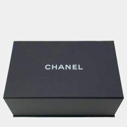 Pre Owned Chanel Navy Lambskin Vanity Chain Shoulder Bag