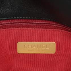 Chanel Black Quilted Leather Small 19 Flap Bag