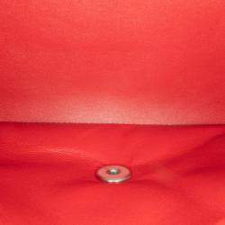 مملوكة مسبقًا Chanel Red Jumbo Classic Patent Double Flap