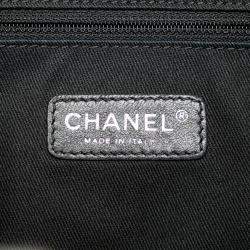  Chanel Black/Grey Small Canvas Deauville Tote