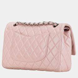 Chanel Pink Medium Classic Lambskin Double Flap