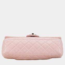 Chanel Pink Medium Classic Lambskin Double Flap