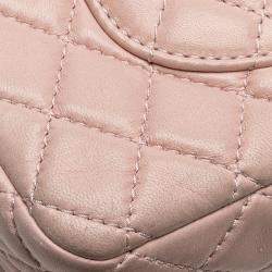 Chanel Pink Medium Classic Lambskin Double Flap