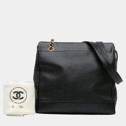 Chanel Black Triple CC Caviar Shoulder Bag