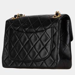 Chanel Black Mini Square Classic Lambskin Flap