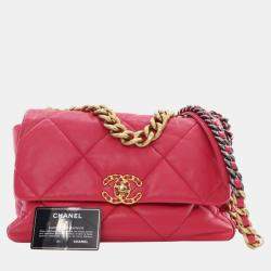 Chanel Pink Large Lambskin 19 Flap