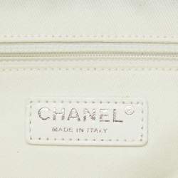 Chanel Chambray Blue/White Canvas CC Striped Shopper Tote