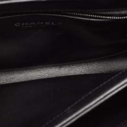 Pre Owned Chanel Black Quilted Leather Small Trendy CC Top Handle Bag