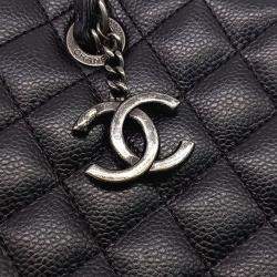 Pre Owned Chanel Caviar Chain Shoulder Bag