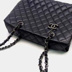 Pre Owned Chanel Caviar Chain Shoulder Bag