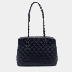 Pre Owned Chanel Caviar Chain Shoulder Bag