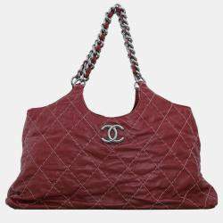 Pre Owned Chanel Wild Stitch CC Chain Hobo Bag