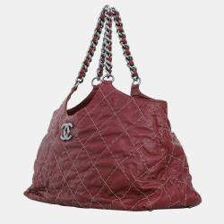 Pre Owned Chanel Wild Stitch CC Chain Hobo Bag
