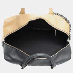 Chanel CC Quilted Bicolor Bowling Bag