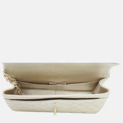 Chanel Metallic Perforated Jumbo Classic Double Flap Bag
