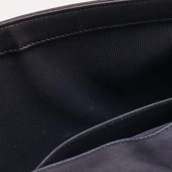 Chanel Navy Blue Cube Embossed Leather Medium Boy Flap Bag