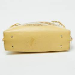 Pre Owned Chanel Yellow/Transparent PVC and Leather 31 Shopping Bag