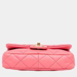 Chanel Pink Small Quilted Lambskin Funky Town Flap