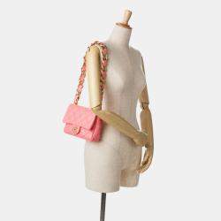 Chanel Pink Small Quilted Lambskin Funky Town Flap