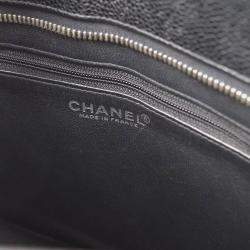 Chanel Black Calfskin Medallion Tote Handbag