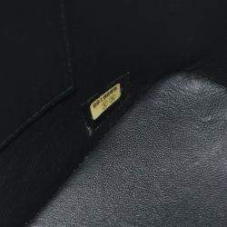Chanel Black Calfskin Medallion Tote Handbag