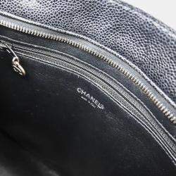Chanel Black Calfskin Medallion Tote Handbag