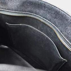 Chanel Black Calfskin Medallion Tote Handbag