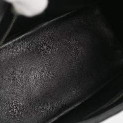 Pre Owned Chanel Black Calfskin Medallion Tote Handbag