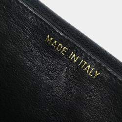 Pre Owned Chanel Black Calfskin Woc Chain Shoulder Wallet Bag