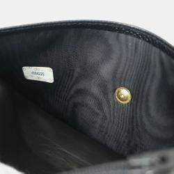 Pre Owned Chanel Black Calfskin Woc Chain Shoulder Wallet Bag
