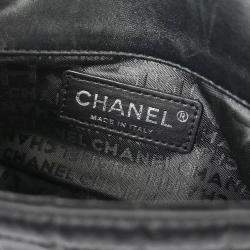 Chanel Black Satin Choco Bar Lipstick Shoulder Bag