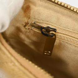 Pre Owned Chanel Beige Calfskin Chain Shoulder Bag